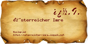 Österreicher Imre névjegykártya